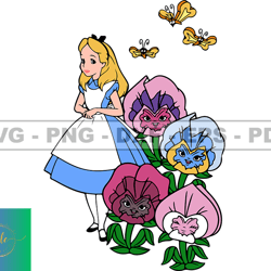 Alice in Wonderland Svg, Alice Svg, Cartoon Customs SVG, EPS, PNG, DXF 121