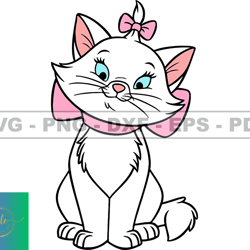 Disney Cat Marie Svg, Kitten Cat Marie Png, Cartoon Customs SVG, EPS, PNG, DXF 157