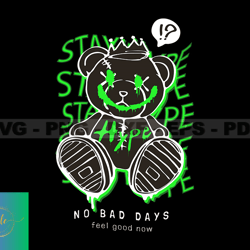 Stay Cool Teddy Bear Stretwear, Teddy Bear Tshirt Design, Streetwear Teddy Bear PNG, Urban, DTG, DTF 114