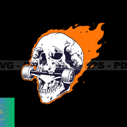 Skull Tshirt Design Bundle, Skull SVG PNG, Skull In The Wall File, DTG, DTF, Instant Download 56