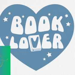book lover svg design
