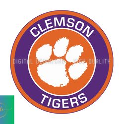 Clemson TigersRugby Ball Svg, ncaa logo, ncaa Svg, ncaa Team Svg, NCAA, NCAA Design 78