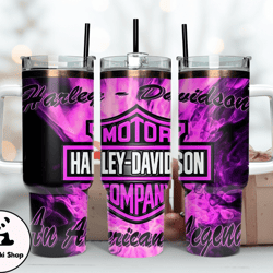 harley 40 oz tumbler, harley tumbler wrap, harley davidson logo, design 31