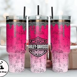 harley 40 oz tumbler, harley tumbler wrap, harley davidson logo, design 40
