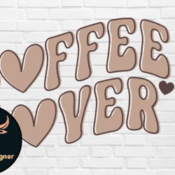 coffee lover svg retro wavy coffee svg