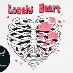 skeleton heart valentines sublimation