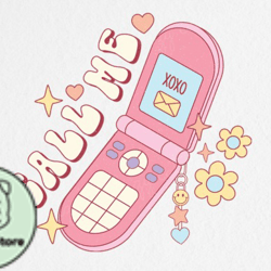 90s Mobile Phone Valentines Day PNG Design 20