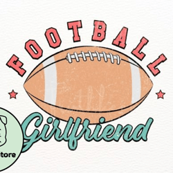 Vintage Football Girlfriend Png Design 139