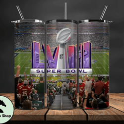 Kansas City Chiefs Vs San Francisco 49ers Super Bowl Tumbler Png. Super Bowl 2024 Tumbler Wrap 01