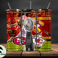 Kansas City Chiefs Vs San Francisco 49ers Super Bowl Tumbler Png. Super Bowl 2024 Tumbler Wrap 14