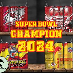 Kansas City Chiefs Super Bowl Tumbler Png, Super Bowl 2024 Tumbler Wrap 20