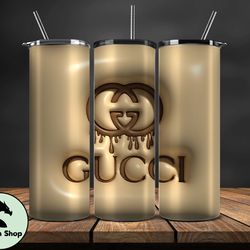 Gucci Tumbler Wrap, Logo LV 3d Inflatable, Fashion Patterns, Logo Fashion Tumbler -12by Abadin