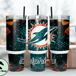 Miami Dolphins Tumbler 40oz Png, 40oz Tumler Png 82 by Abadin Store