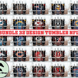 Bundle 32 Design NFL Tumbler 40oz Png, 40oz Tumler Png 97 by Abadin Store