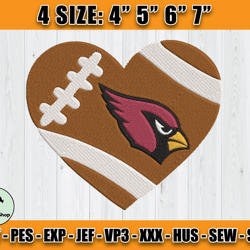 Cardinals Embroidery, NFL Cardinals Embroidery, NFL Machine Embroidery Digital, 4 sizes Machine Emb Files - 08 - Abadin