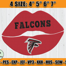 Atlanta Falcons Embroidery, NFL Falcons Embroidery, NFL Machine Embroidery Digital, 4 sizes Machine Emb Files-02-Abadin