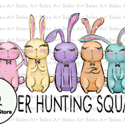 Easter Hunting Squad Sublimation Design