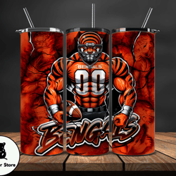 Cincinnati BengalsTumbler Wrap, NFL Logo Tumbler Png, Nfl Sports, NFL Design Png-07