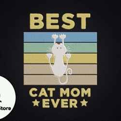 Best Cat Mom Ever Gift for Mother Design 87