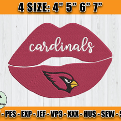 Cardinals Embroidery, NFL Cardinals Embroidery, NFL Machine Embroidery Digital, 4 sizes Machine Emb Files - 04 - Whit
