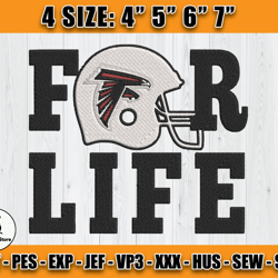 Atlanta Falcons Embroidery, NFL Falcons Embroidery, NFL Machine Embroidery Digital, 4 sizes Machine Emb Files -10-Whitme