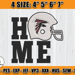 Atlanta Falcons Embroidery, NFL Falcons Embroidery, NFL Machine Embroidery Digital, 4 sizes Machine Emb Files -11-Whitme