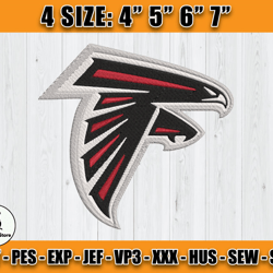 Atlanta Falcons Embroidery, NFL Falcons Embroidery, NFL Machine Embroidery Digital, 4 sizes Machine Emb Files-18-Whitmer
