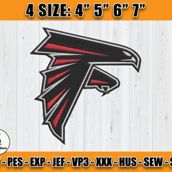 Atlanta Falcons Embroidery, NFL Falcons Embroidery, NFL Machine Embroidery Digital, 4 sizes Machine Emb Files-22-Whitmer