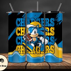 Los Angeles Chargers Tumbler Wraps, Sonic Tumbler Wraps, ,Nfl Png,Nfl Teams, Nfl Sports, NFL Design Png, Design by  Nuuu