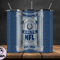 Indianapolis Colts Tumbler Wrap, NFL Logo Tumbler Png, NFL Design Png-105