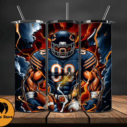 Chicago Bears Tumbler Wraps, Logo NFL Football Teams PNG,  NFL Sports Logos, NFL Tumbler PNG Design byEvan 6