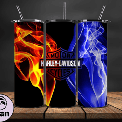 Harley Tumbler Wrap,Harley Davidson PNG, Harley Davidson Logo, Design by Evan 27