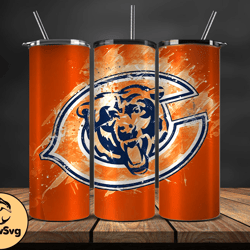 Chicago Bears NFL Tumbler Wrap, Nfl Teams, NFL Logo Tumbler Png, NFL Design Png Design 01