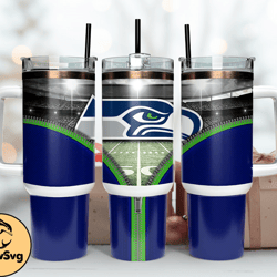 Seattle Seahawks 40oz Png, 40oz Tumler Png 60 by DrewSvg