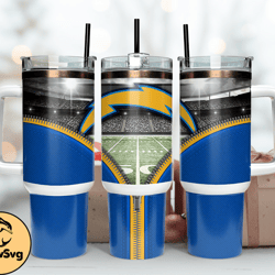 Los Angeles Chargers 40oz Png, 40oz Tumler Png 64 by DrewSvg