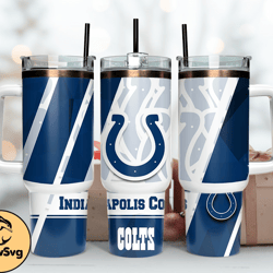 Indianapolis Colts 40oz Png, 40oz Tumler Png 77 by DrewSvg