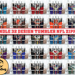 Bundle 32 Design Tumbler NFL Zipper 40oz Png, 40oz Tumler Png 98 by DrewSvg