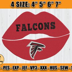 Atlanta Falcons Embroidery, NFL Falcons Embroidery, NFL Machine Embroidery Digital, 4 sizes Machine Emb Files-02-DrewSvg