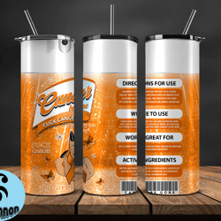cancer be gone tumbler 20 oz skinny tumbler, cancer tumbler png, cancer awareness png, download png 59