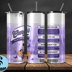 cancer be gone tumbler 20 oz skinny tumbler, cancer tumbler png, cancer awareness png, download png 60
