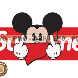 superme mickey svg, fashion brand logo 216