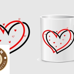 Valentine Day Tshirt Design Mug