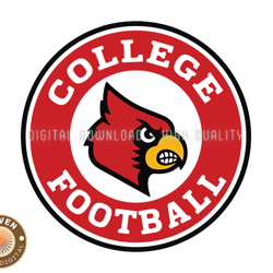 Louisville CardinalsRugby Ball Svg, ncaa logo, ncaa Svg, ncaa Team Svg, NCAA, NCAA Design 37