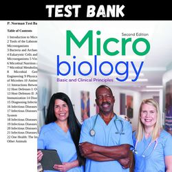 Latest 2023 Microbiology: Basic and Clinical Principles, 2nd Edition by Lourdes P. Norman Test bank | All Chapters