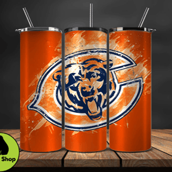 Chicago Bears NFL Tumbler Wrap, Nfl Teams, NFL Logo Tumbler Png, NFL Design Png Design by PrimePrex Design 01