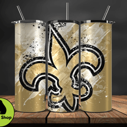 New Orleans SaintsNFL Tumbler Wrap, Nfl Teams, NFL Logo Tumbler Png, NFL Design Png Design  08