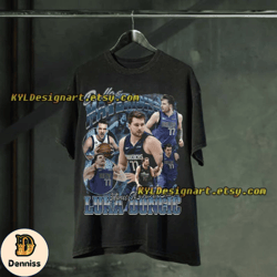 luka doncic t-shirt, luka doncic unisex retro oversized basketball bootleg tee