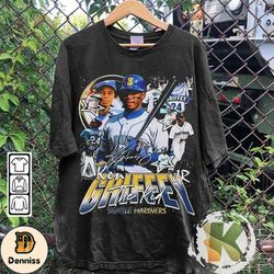 vintage graphic style ken griffey jr shirt, ken griffey jr shirt, vintage sport tee, retro american baseball bootleg gi
