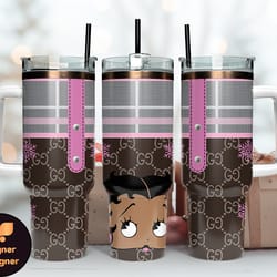 gucci tumbler wrap, betty boop tumbler, gucci logo, luxury tumbler 40oz tumbler wrap d195 by wagner