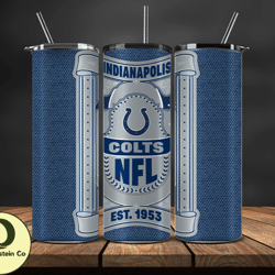 Indianapolis Colts Tumbler Wrap, NFL Logo Tumbler Png, NFL Design Png-105